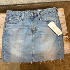 AG Adriano Goldschmied Mini Jean Skirt.